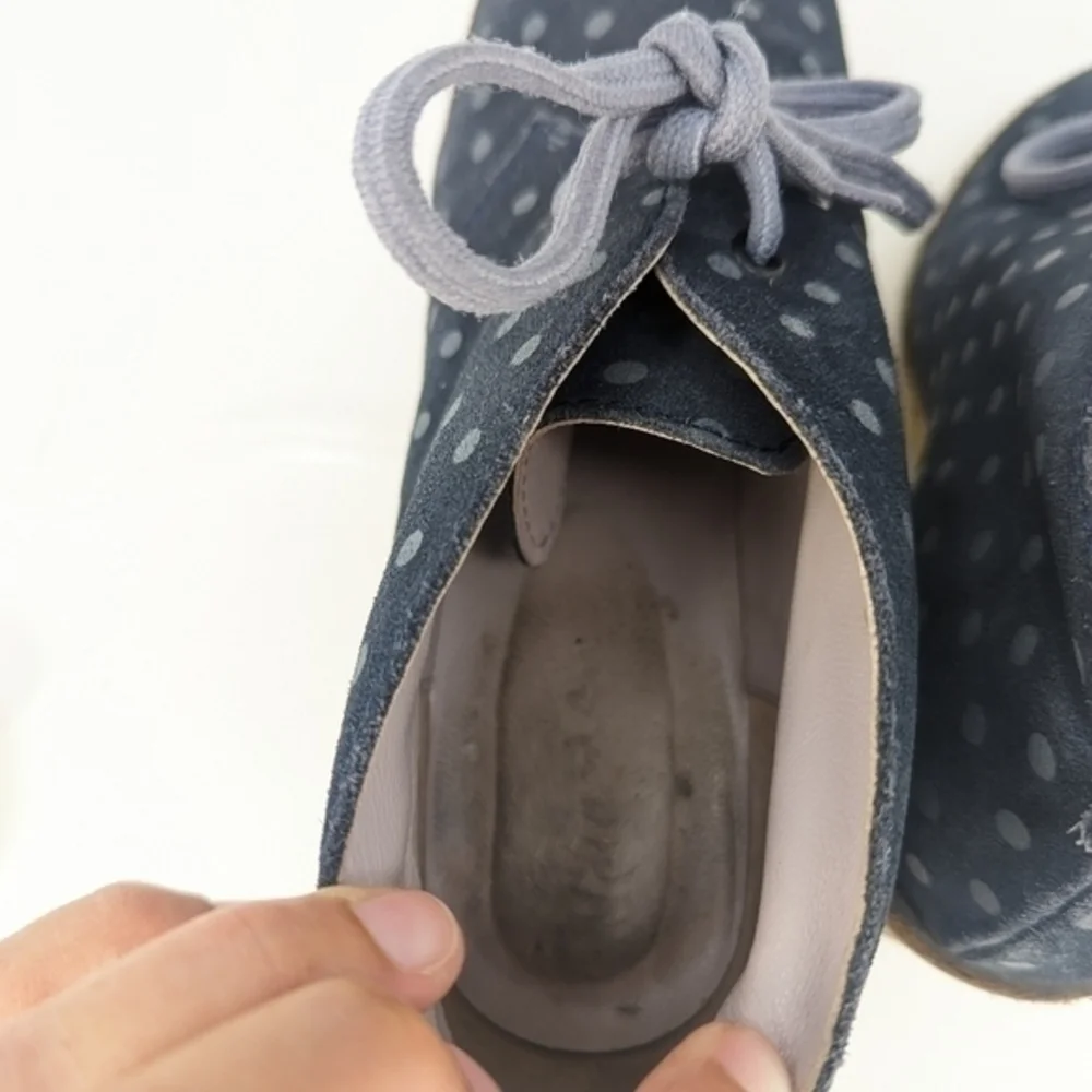Boden polkadot suede  wedge‎  sneakersize 9.5/39 EU